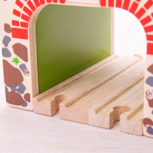Tunel dublu, BIGJIGS Toys, BJT172, 691621091722 - imagine 4
