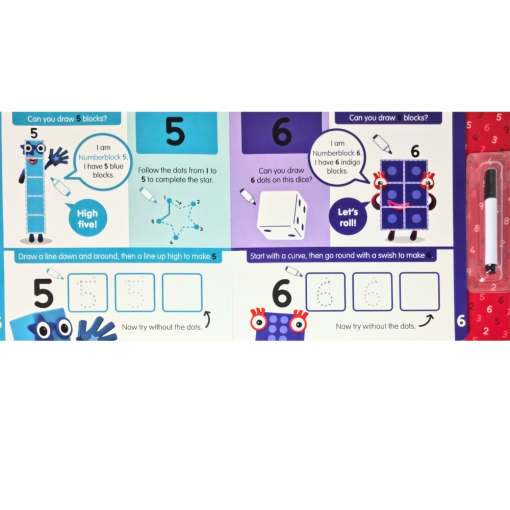 Carticica Scriu si sterg Numberblocks 1-10, Numberblocks, 9781782269540 - imagine 3