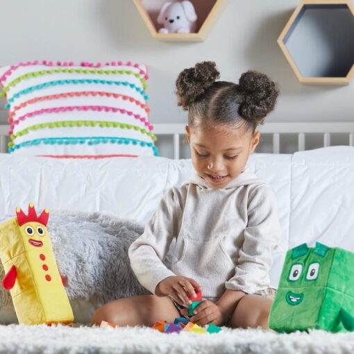 Set mascote din plus Numberblocks - Trei & Patru, Hand2Mind, HM94555-UK, 5055506410407 - imagine 3