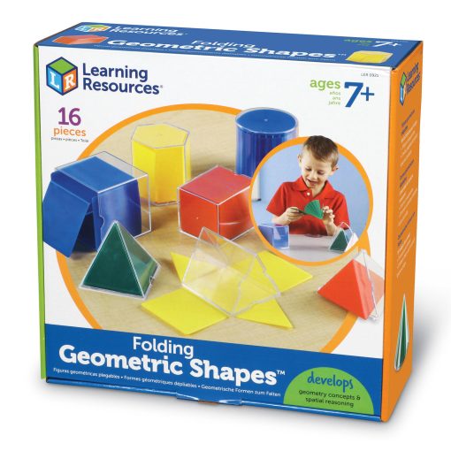 Forme geometrice pliante - 16 piese, Learning Resources, LER0921, 765023809213 - imagine 5