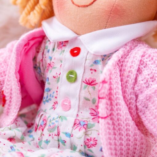 Papusa Poppy - 28cm, BIGJIGS Toys, BJD005, 691621350058 - imagine 6