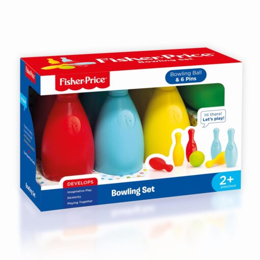 Set bowling colorat, Fisher Price, FP1803, 8690089018038 - imagine 3