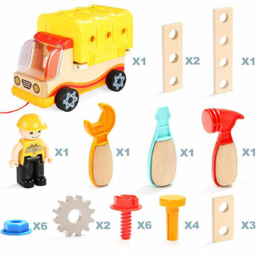 Jucarie 2 in 1 - Camion si banc de lucru, Topbright, 120312, 6971325133367