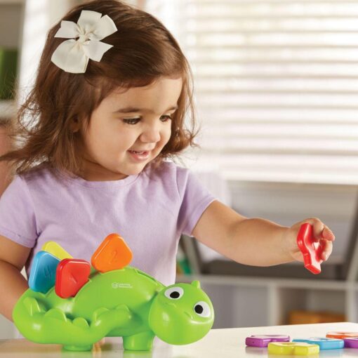 Joc de potrivire - Dinozaurul Steggy, Learning Resources, LER9091, 765023090918 - imagine 4