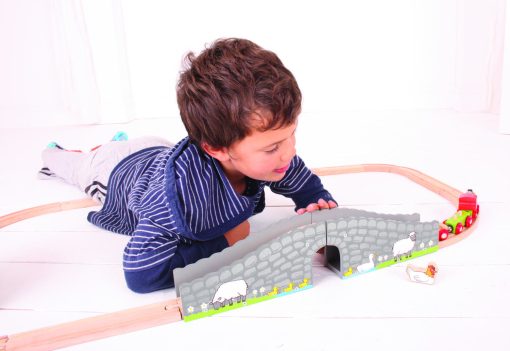 Podul de la ferma, BIGJIGS Toys, BJT246, 691621092460 - imagine 4