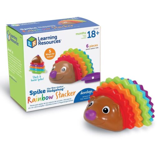 Piramida curcubeu - Ariciul Spike, Learning Resources, LER9105, 765023891058 - imagine 8