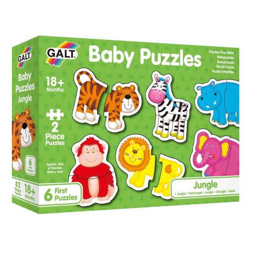 Baby Puzzle: Animale din jungla (2 piese), Galt, 1003031, 5011979526434 - imagine 3