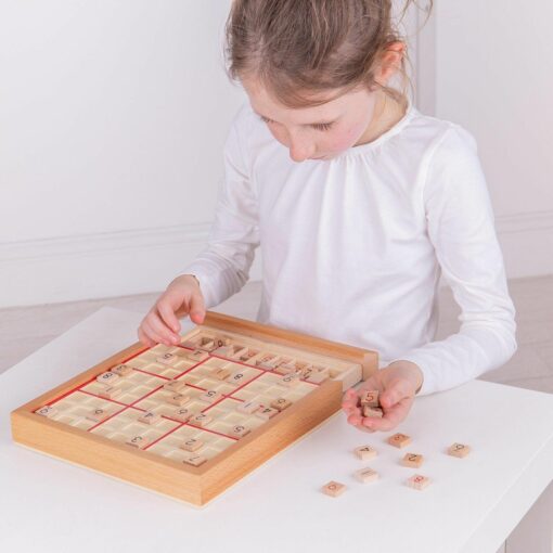 Joc din lemn - Sudoku, BIGJIGS Toys, BJ084, 691621750841 - imagine 3