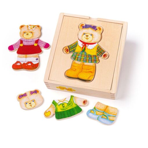 Joc de potrivire - doamna Urs, BIGJIGS Toys, BJ764, 691621087640