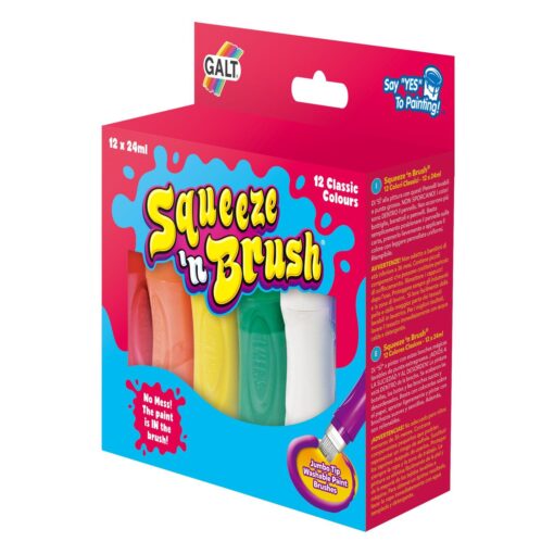 Squeeze'n Brush - 12 culori, Galt, G1657, 5011979529596