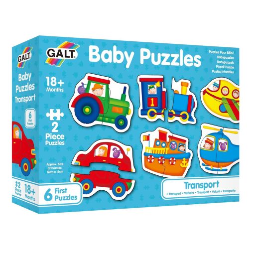 Baby Puzzles: Set de 6 puzzle-uri Transport (2 piese), Galt, 1003037, 5011979526472 - imagine 3