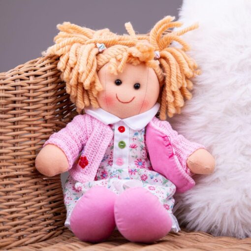Papusa Poppy - 28cm, BIGJIGS Toys, BJD005, 691621350058 - imagine 2