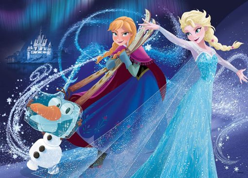 Puzzle de colorat maxi - Frozen (35 piese), LISCIANI, L66711, 8008324066711 - imagine 2