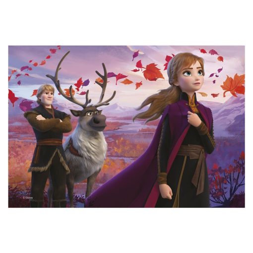 Puzzle 2 in 1 - Frozen II (2 x 77 piese), Dino, 386174, 8590878386174 - imagine 2