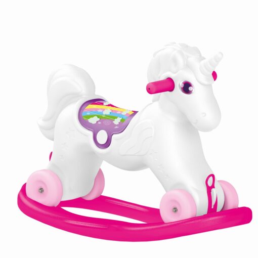 Jucarie 2 in1 - Unicorn balansoar, DOLU, D2509, 8690089025098 - imagine 4