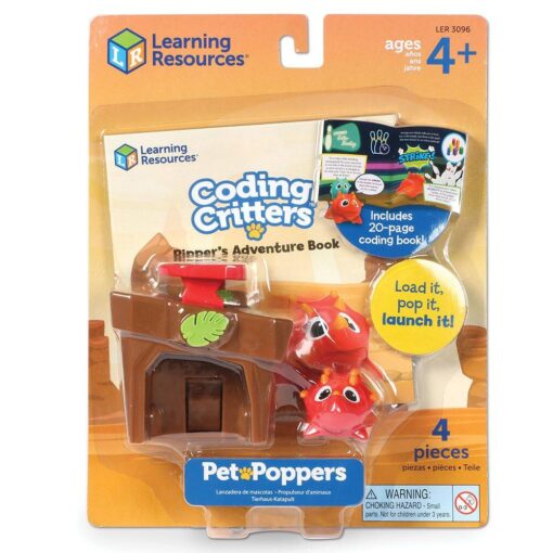 Joc codare - Casuta dinozaurului Ripper, Learning Resources, LER3096, 765023030969