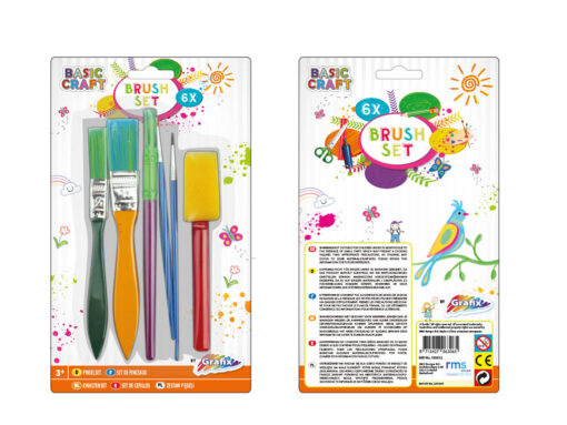 Set 6 pensule pentru pictura, Grafix, 100012, 8715427063065