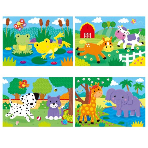 Set 4 puzzle-uri - Animalute (2, 3, 4, 5 piese), Galt, 1005239, 5011979590534 - imagine 2