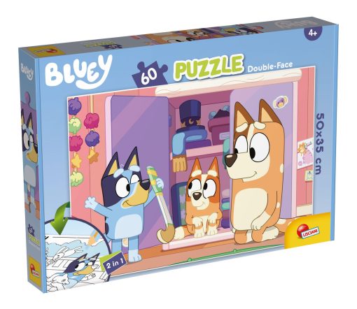 Puzzle de colorat maxi - Bluey (60 de piese), LISCIANI, L99573, 8008324099573