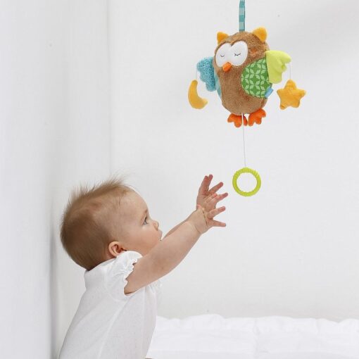 Jucarie muzicala - Bufnita somnoroasa (18 cm), Fehn, 071047, 4001998071047 - imagine 5