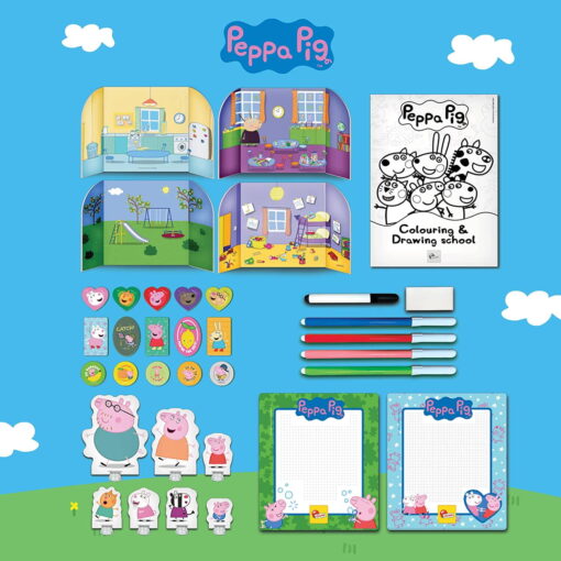 Kit creatie cu ghiozdanel - Peppa Pig, LISCIANI, L95841, 8008324095841 - imagine 3