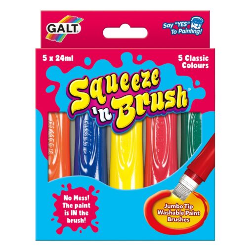 Squeeze'n Brush - 5 culori, Galt, G1513, 5011979529558