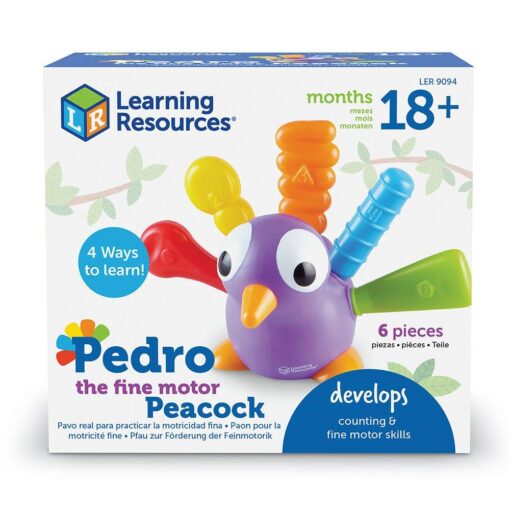 Joc de potrivire -  Paunul Pedro, Learning Resources, LER9094, 765023890945 - imagine 4