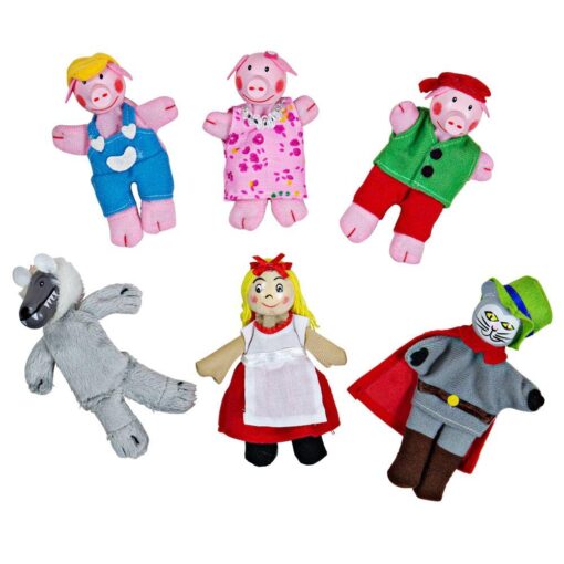 Set papusi degetar - Povestile copilariei, BIGJIGS Toys, BJ705, 691621087053
