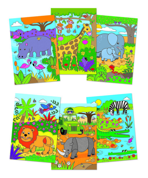 Water Magic: Carte de colorat Safari, Galt, 1004927, 5011979580276