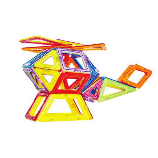 Joc de constructie magnetic - 62 piese, MAGPLAYER, MPB-62, 6940482200434 - imagine 3