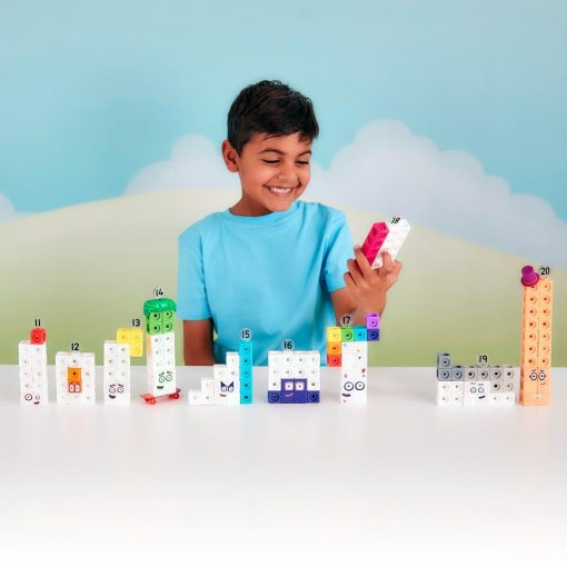MathLink?Cubes Numberblocks in engleza Set de activitati de la 11 - 20, Learning Resources, LSP0950-UK, 5055506408664 - imagine 4