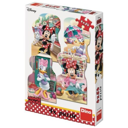Puzzle 4 in 1 - Minnie si Daisy in vacanta (4 x 54 piese), Dino, 333253, 8590878333253 - imagine 2