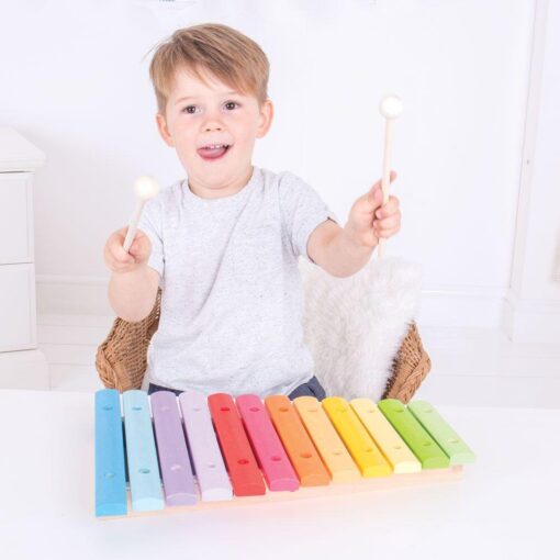 Xilofon din lemn, BIGJIGS Toys, BJ660, 691621236604 - imagine 7