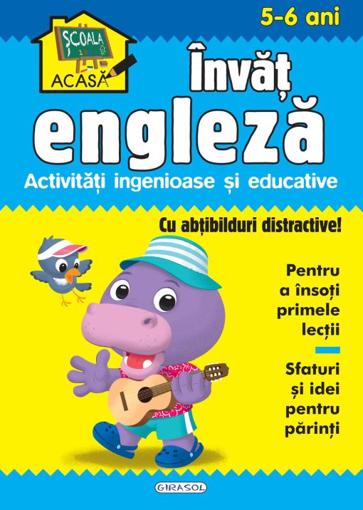 Scoala acasa - Invat engleza 5-6 ani, GIRASOL, 978-606-024-189-8, 9786060241898