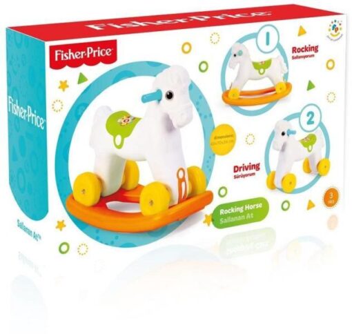 Jucarie 2 in1 - Calut balansoar, Fisher Price, FP1809, 8690089018090 - imagine 4