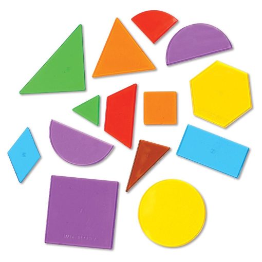Forme geometrice transparente (408 piese), Learning Resources, LER1766, 765023817669 - imagine 2