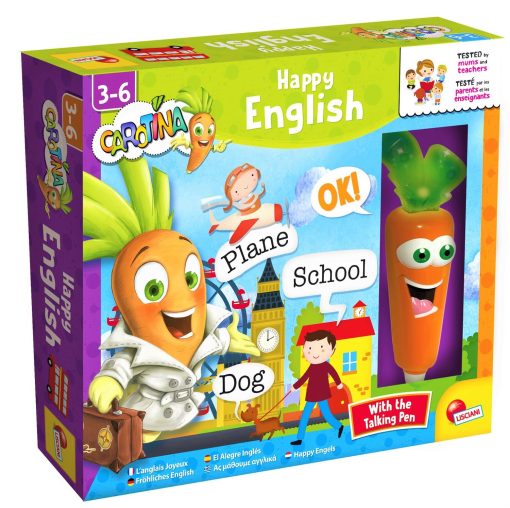 Joc cu pix interactiv - Primele cuvinte in engleza, LISCIANI, LEX85606, 8008324086726