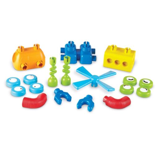 Hai sa construim - 1, 2, 3  Robotel colorat, Learning Resources, LER2869, 765023028690 - imagine 7