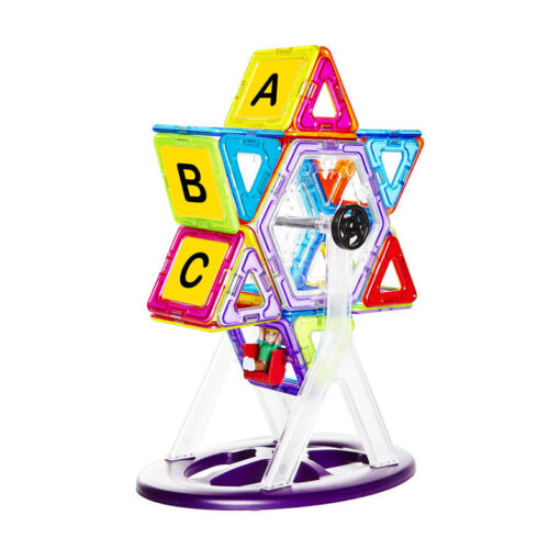 Set de constructie magnetic - 72 piese, MAGPLAYER, MPA-72, 6940482200342 - imagine 3