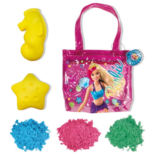 Gentuta de plaja cu nisip kinetic - Barbie, LISCIANI, L91959, 8008324091959 - imagine 2