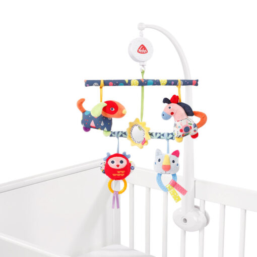 Carusel muzical mobil cu activitati - Prietenii culorilor, Fehn, 055214, 4001998055214 - imagine 2