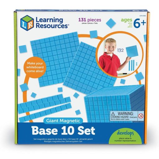 Set matematic magnetic - Modele in baza 10, Learning Resources, LER6366, 765023063660 - imagine 5