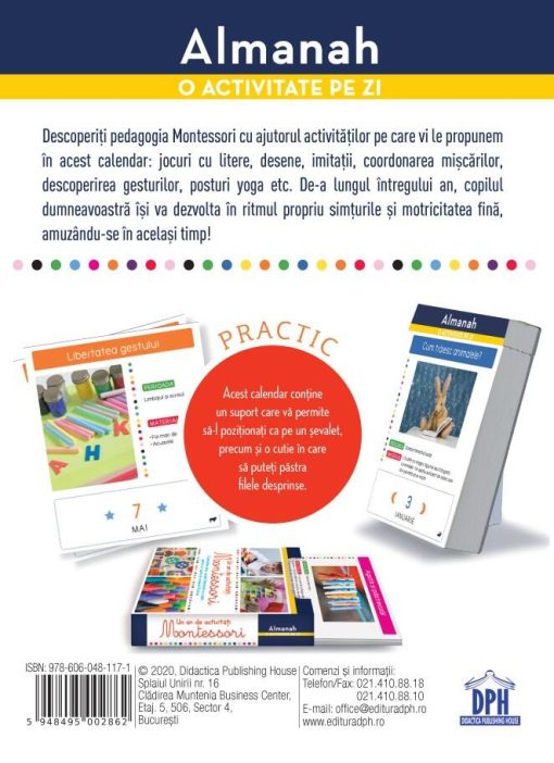 Almanah - Un an de activitati Montessori, DPH, 978-606-048-117-1, 5948495002862 - imagine 2
