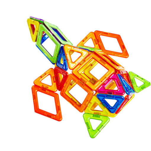 Joc de constructie magnetic - 62 piese, MAGPLAYER, MPB-62, 6940482200434 - imagine 2