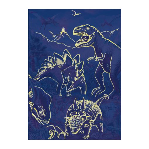 Puzzle XL - Lumea dinozaurilor neon (100 piese), Dino, 394155, 8590878394155 - imagine 3
