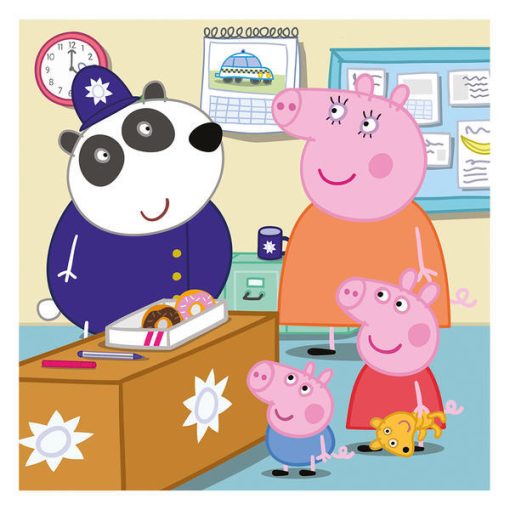 Puzzle 3 in 1 Purcelusa Peppa - Dupa-amiaza fericita (3 x 55 piese), Dino, 335301, 8590878335301 - imagine 3