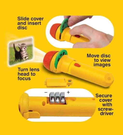 Proiector tip lanterna - Animalute haioase, Brainstorm, E2072, 5060122734776 - imagine 4