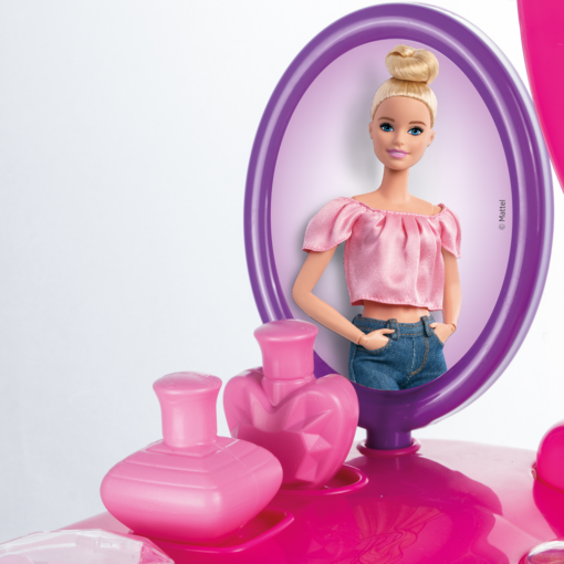 Masuta de toaleta cu scaun - Barbie, DOLU, B1609, 8690089016096 - imagine 2