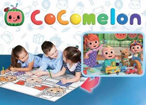 Puzzle de colorat maxi - O zi insorita cu Cocomelon (24 piese), LISCIANI, L90983, 8008324090983 - imagine 3