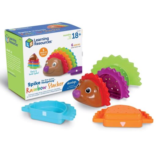 Piramida curcubeu - Ariciul Spike, Learning Resources, LER9105, 765023891058